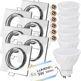 zestaw-6x-led-5w-oprawa-halogen-chrom-kwadrat
