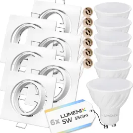 zestaw-6x-led-gu10-5w-oprawa-halogen-biala-kwadrat