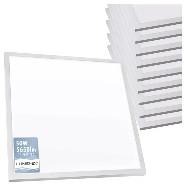 10x Panel LED Oprawa Rastrowa 60x60cm 595x595mm 50W Kaseton CCD Sufitowy