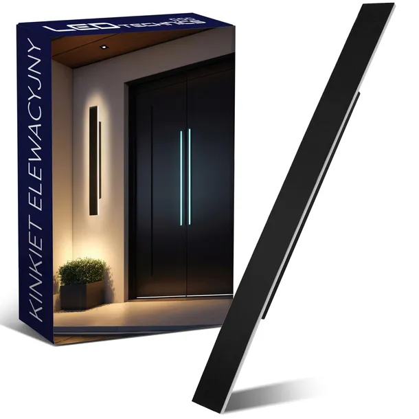 Lampa Elewacyjna Ogrodowa 36W LED CCD Kinkiet Zewnętrzny Ścienny IP65 120cm
