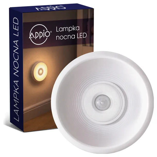 Bezprzewodowa Nocna Lampka LED Na Magnes Czujnik Zmierzchu Ruchu USB