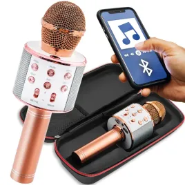 mikrofon-bezprzewodowy-karaoke-glosnik-radio-bluetooth-rozowe-zloto-etui