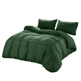 bawelniana-posciel-satyna-daniela-ciemna-zielen-160-x-200-cm