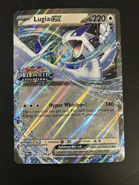 Oryginalna karta Jumbo Pokemon TCG: Lugia ex (xPRE 082) Stamped Promo