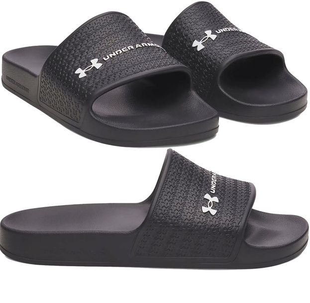 Męskie klapki Under Armour sportowe na basen 6007528-001 czarny 44 (10)