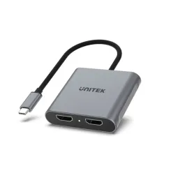 unitek-v1404b-adapter-kablowy-015-m-usb-type-c-2-x-hdmi-szary