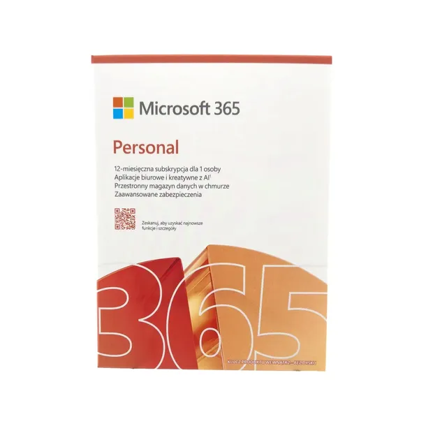 Microsoft 365 Personal PL 1 Użytkownik (5 urządzeń) / 1 Rok - BOX