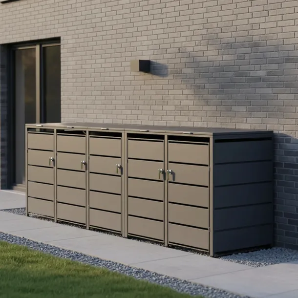 NOWA OBUDOWA, ZABUDOWA KOSZA NA ŚMIECI 5 x 120l | binBOX