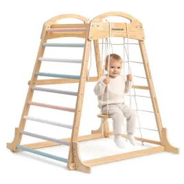 plac-zabaw-drewniany-z-hustawka-kolka-gimnastyczne-i-siatka-wspinaczkowa