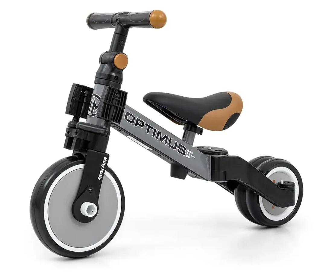 rowerek-3w1-optimus-grey-stan-nowy