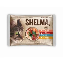 shelma-mokra-karma-dla-kota-kurczak-wolowina-dorsz-losos-4x85g