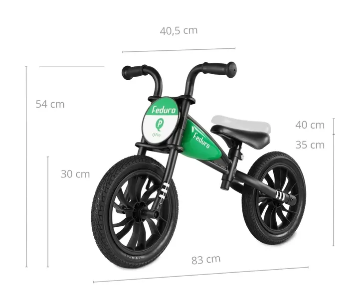 qplay-rowerek-biegowy-feduro-green-stan-nowy-wiek-dziecka-3-lata