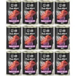 karma-mokra-dla-psa-john-dog-pure-black-adult-zestaw-12x400g