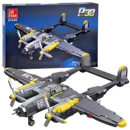 klocki-techniczne-samolot-bojowy-mysliwiec-p-38-937-ele-za4623
