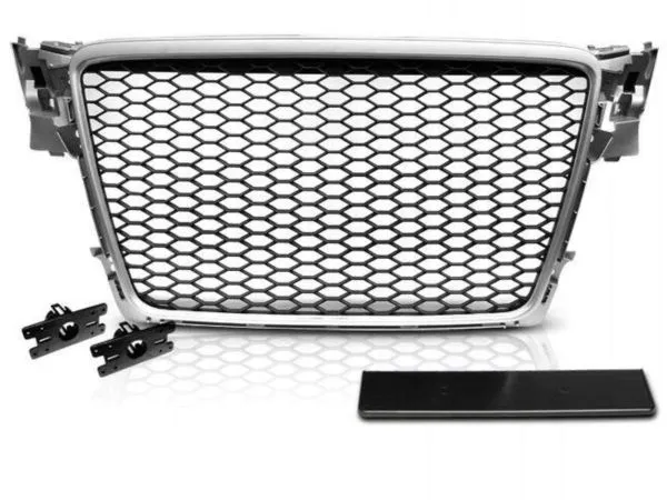 grill-audi-a4-b8-08-11-silver-rs-style-stan-nowy-marka-mandm