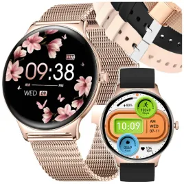 zegarek-damski-smartwatch-zloty-rozmowy-menu-pl-elegancki-puls-3-paski