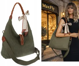 torebka-damska-worek-shopper-duza-na-ramie-pleciona-apaszka-ma359-zielona