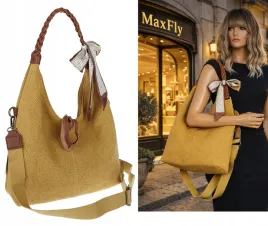 torebka-damska-worek-shopper-duza-na-ramie-a4-pleciona-apaszka-ma359-zolta