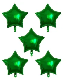 balon-gwiazda-zielona-foliowy-gwiazdka-45-cm-5-szt
