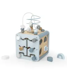 kostka-aktywnosci-label-label-drewniana-niebieska