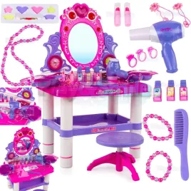 duza-toaletka-swiatelka-taboret-lusterko-akcesoria