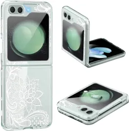 coque-etui-do-samsung-galaxy-z-flip-6-5g-flip7-fe-bezbarwne-w-kwiaty