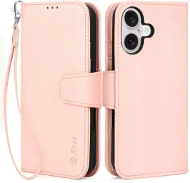 arae-etui-skorzane-z-klapka-do-iphone-16-portfel-jasno-rozowy-pasek