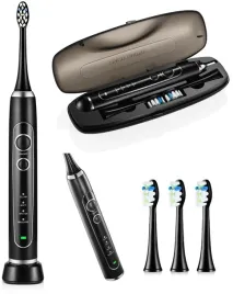 szczoteczka-soniczna-do-zebow-czarna-3-koncowki-wodoodporna-4-tryby-etui