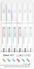 cienkopis-2-lines-6-kolorow-toma