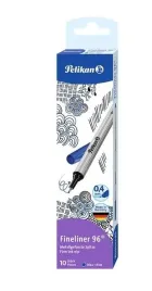 cienkopis-fineliner-96-04mm-niebieski-10szt