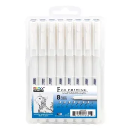 cienkopis-kreslarski-8szt-uchida