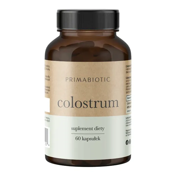 COLOSTRUM PRIMABIOTIC Kolostrum Wołowe Siara Bydlęca Immunoglobulina 60kaps