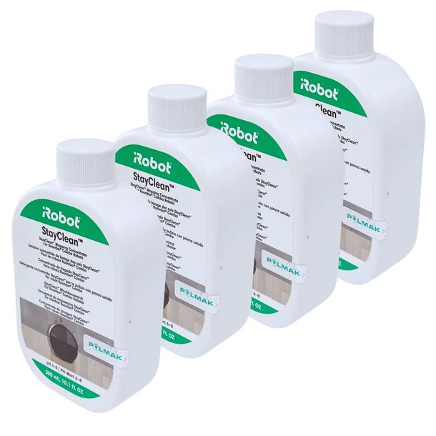 4x iRobot StayClean™ Płyn, koncentrat 300 ml do mycia podłóg Roomba Combo