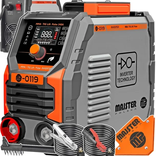 SPAWARKA INWERTOROWA INWERTEROWA MMA TIG IGBT 340A Majster Polska DIGITAL