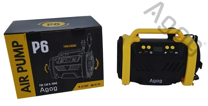 kompresor-samochodowy-12v-230v-sprezarka-przenosna-bezolejowy-pompka-zestaw-stan-opakowania-oryginalne