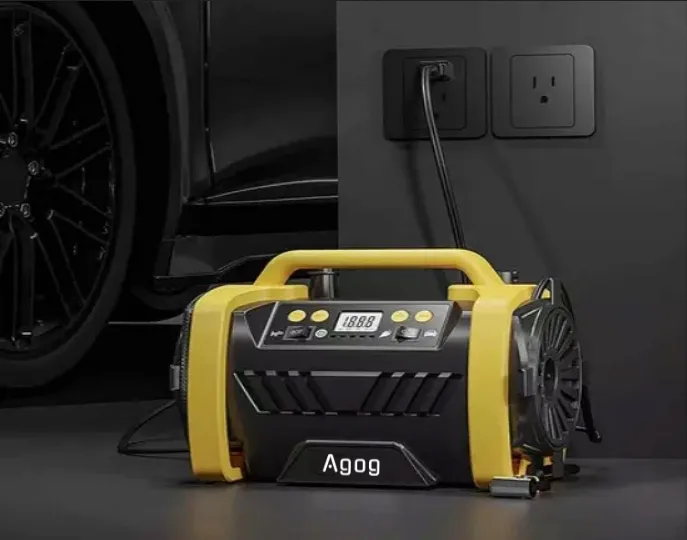 kompresor-samochodowy-12v-230v-sprezarka-przenosna-bezolejowy-pompka-zestaw-stan-nowy-stan-opakowania-oryginalne