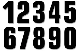 blackbird-numery-startowe-13cm-x-7cm-proste-kolor-czarny-nr7-3szt