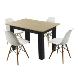 zestaw-stol-120x80-blat-jasny-dab-sonoma-nogi-czarne-4-biale-krzesla-milano
