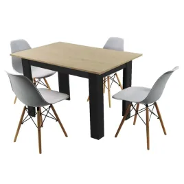 zestaw-stol-120x80-blat-jasny-dab-sonoma-nogi-czarne-4-jasno-szare-krzesla