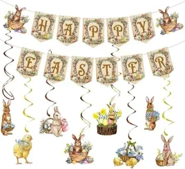 baner-girlanda-dekoracja-wiszaca-wielkanocna-ksztalt-krolikow