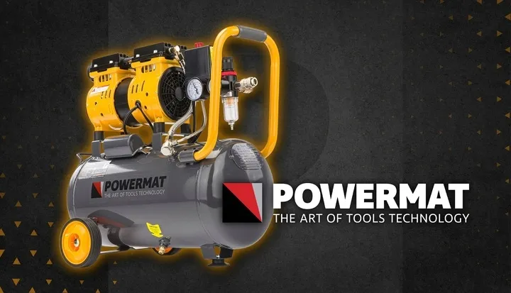 kompresor-bezolejowy-24l-sprezarka-8-bar-220l-min-230v-separator-cichy-59db-stan-nowy-marka-powermat