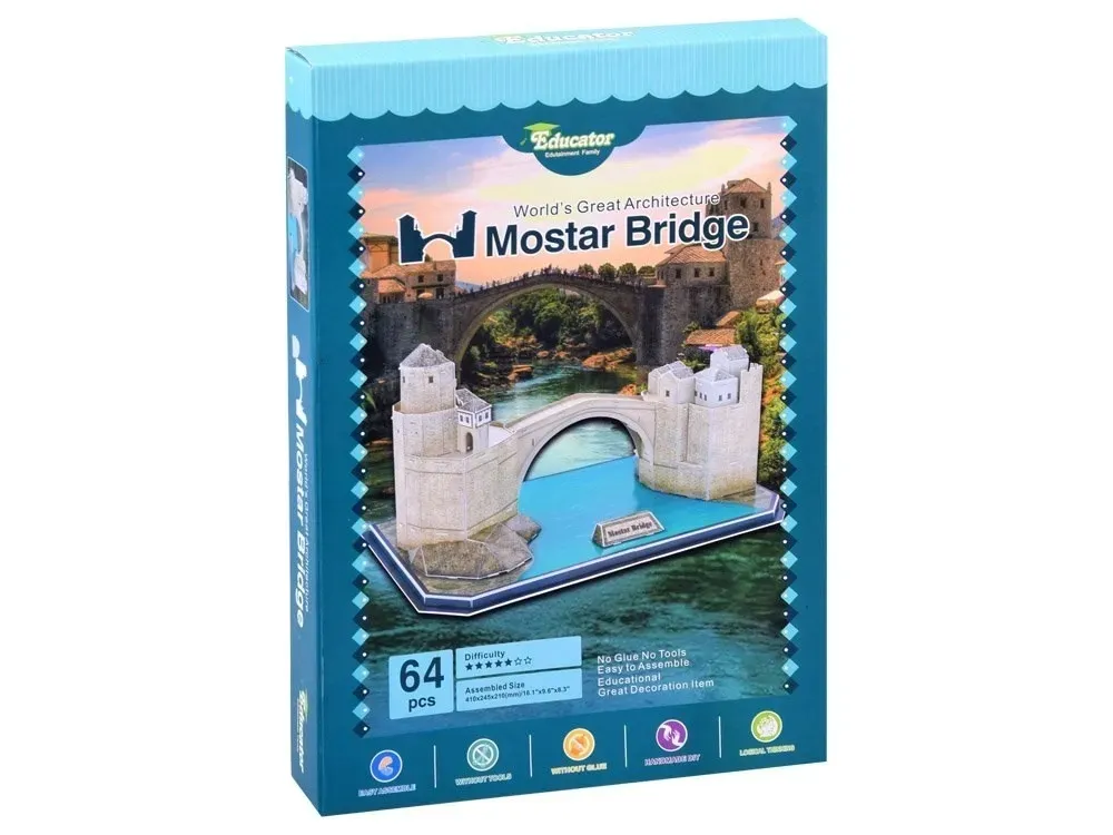 puzzle-3d-stary-most-mostar-64-ele-za2900-stan-nowy