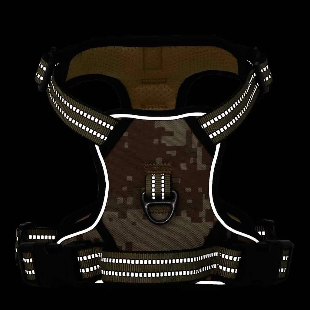szelki-dla-psa-regulowane-braz-moro-m-stan-nowy