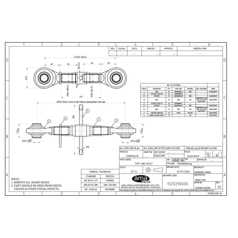 lacznik-centralny-tuba-144-mm-kat-2-30x3-260-320mm-basic