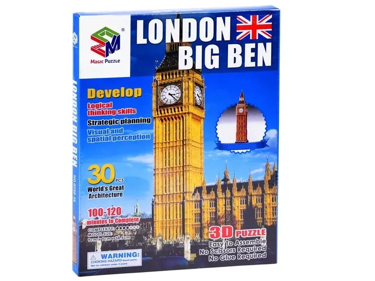 puzzle-3d-30-elementow-londyn-big-ben-za3802-bohater-brak
