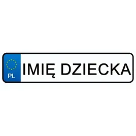 tablica-rejestracyjna-naklejka-imie-twojego-dziecka