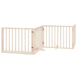 bramka-dla-psa-drewniana-320-x-60-cm-kolor-naturalny-wolnostojaca