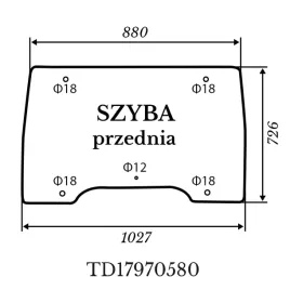 szyba-przednia-kubota-l5040-zielona-1027-726mm