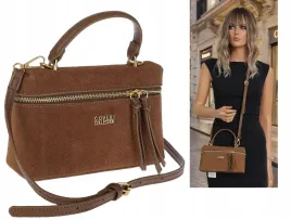 torebka-damska-zamszowa-kuferek-listonoszka-mala-na-ramie-cc905-czekoladowa