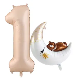 balon-cyfra-1-karmelowa-ksiezyc-mis-spiacy-dekoracja-balon-foliowy